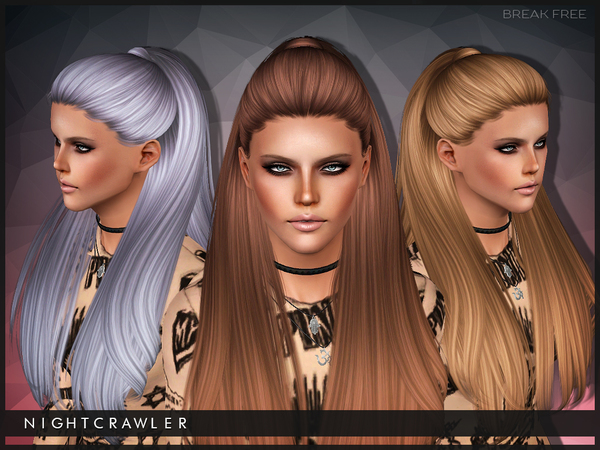 Break Free hairstyle by Nightcrawler by The Sims Resource for Sims 3