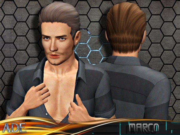 Marco hairstyle by Ade Darma by The Sims Resource for Sims 3