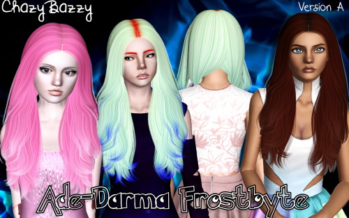 Ade Darma Frostbyte hairstyle retextured by Chazy Bazzy for Sims 3