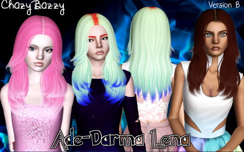 Ade Darma Lena hairstyle retextured by Chazy Bazzy for Sims 3