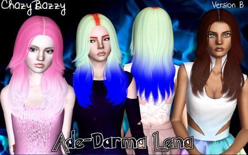 Ade Darma Lena hairstyle retextured by Chazy Bazzy for Sims 3