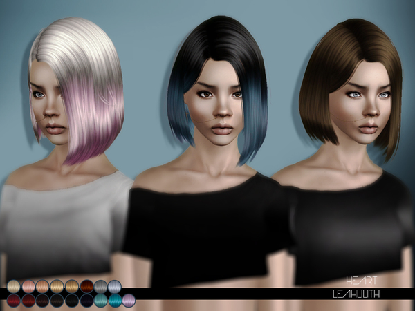 Heart hairstyle by TS3 by LeahLilith by The Sims Resource for Sims 3