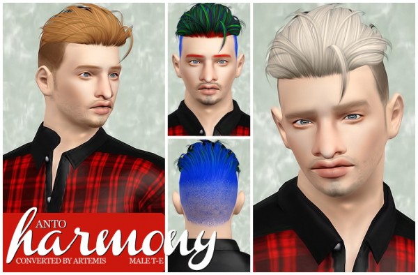 Anto`s Harmony hairstyle retextured by Beaverhausen for Sims 3
