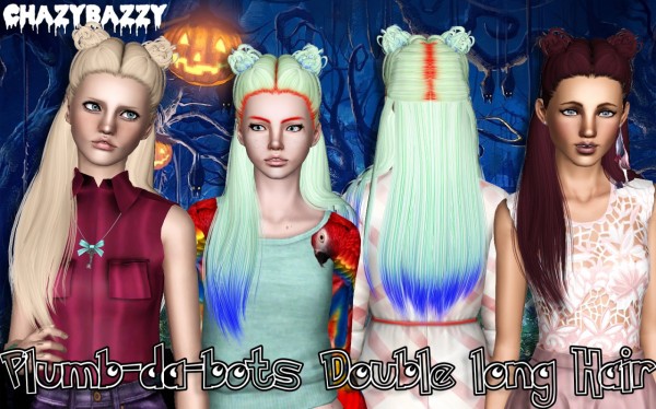 Bun Hairsstyles retextured by Chazy Bazzy for Sims 3