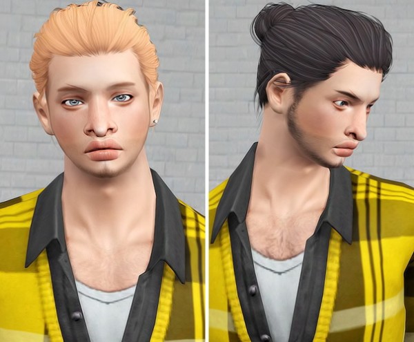 Anto`s Blackout hair retextured by Beaverhausen for Sims 3
