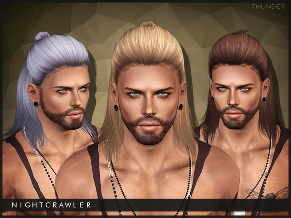 Thunder hairstyle by Nightcrawler by The Sims Resource for Sims 3