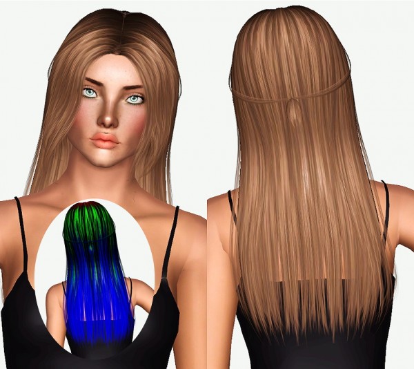 Alesso`s Touch hairstyle retextured by Chantel Sims for Sims 3