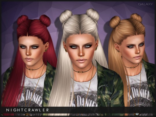 Galaxy hairstyle for sims 3 by Nightcrawler by The Sims Resource - Sims ...