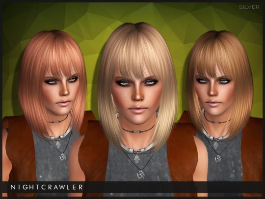 Silver hairstyle for sims 3 by Nightcrawler- by The Sims Resource ...