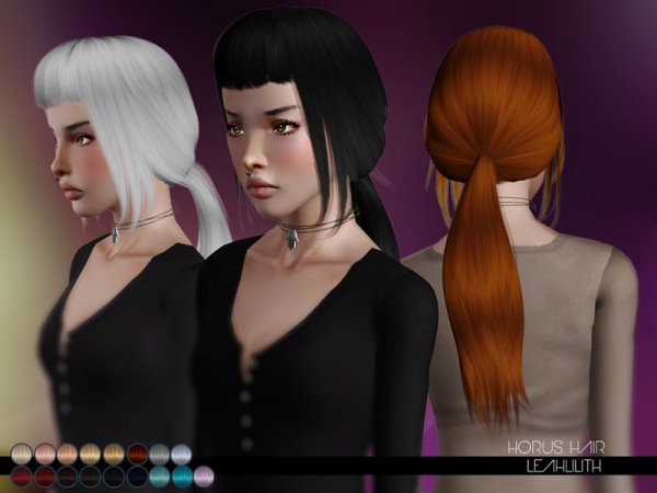 Horus Hair for TS3 by LeahLillith by The Sims Resource for Sims 3