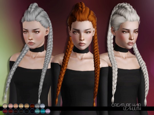 Creature Hair for TS3 by LeahLillith by The Sims Resource - Sims 3 Hairs